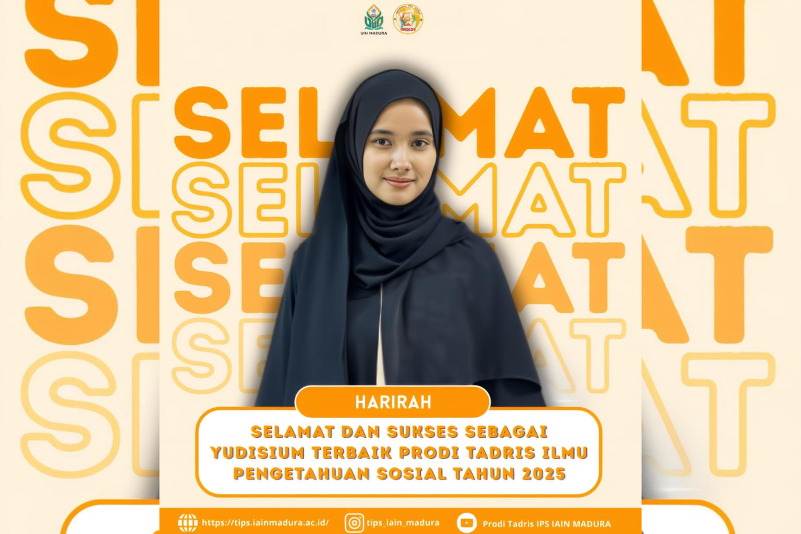 Harirah, Lulusan Terbaik TIPS 2025: Penghargaan Sejati Itu Saat Kita Jujur pada Diri Sendiri