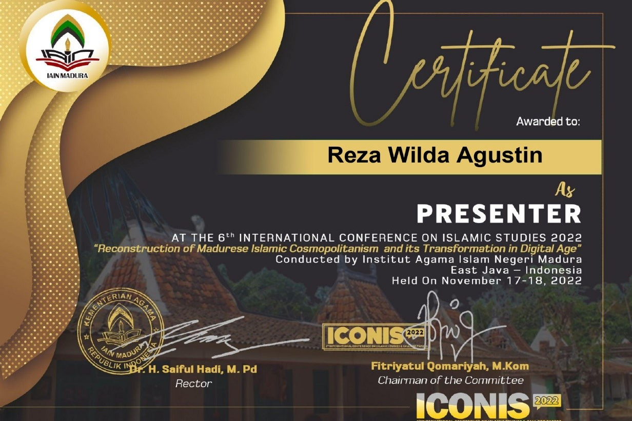 MAHASISWA TADRIS IPS JADI PRESENTER DI 6th  INTERNATIONAL CONFERECE ON ISLAMIC STUDIES 2022