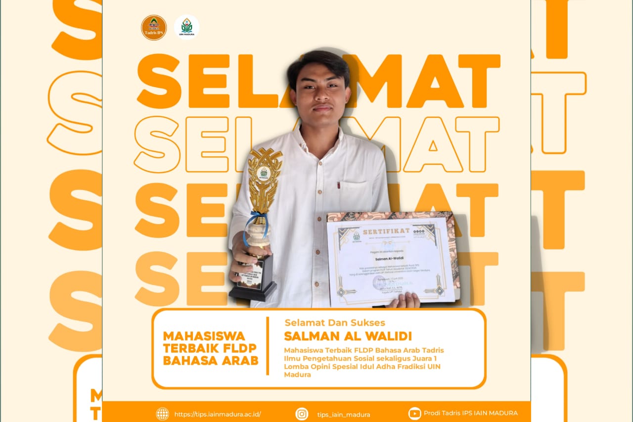 Salman Al-Walidi, Mahasiswa TIPS Angkatan 2024 Raih Prestasi Ganda di Bidang Bahasa dan Kepenulisan