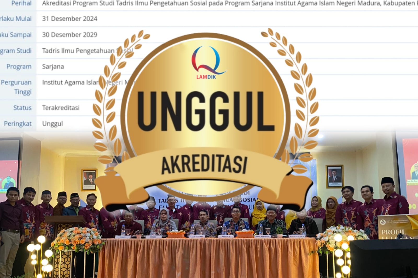 Tadris IPS IAIN Madura Sukses Raih Predikat Unggul